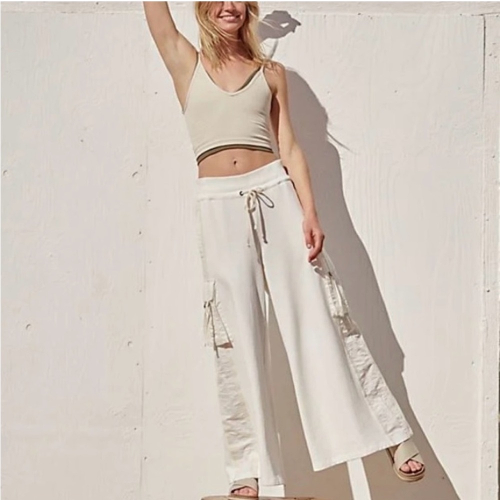 Free People Playoff Wide-Leg Pants Medium - Picture 2 of 16